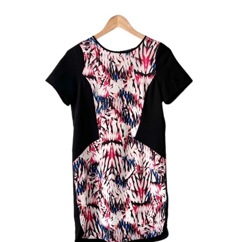 Felicity & Coco Black Dress with Pink Pattern